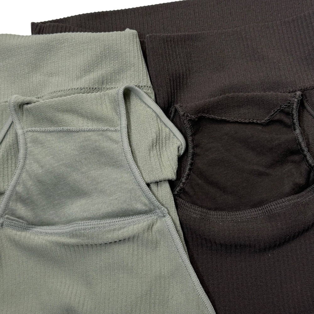 SKIMS Stretch Rib Brief Lot of 2 NEW Soot Sea Haze L/XL - Picture 8 of 11